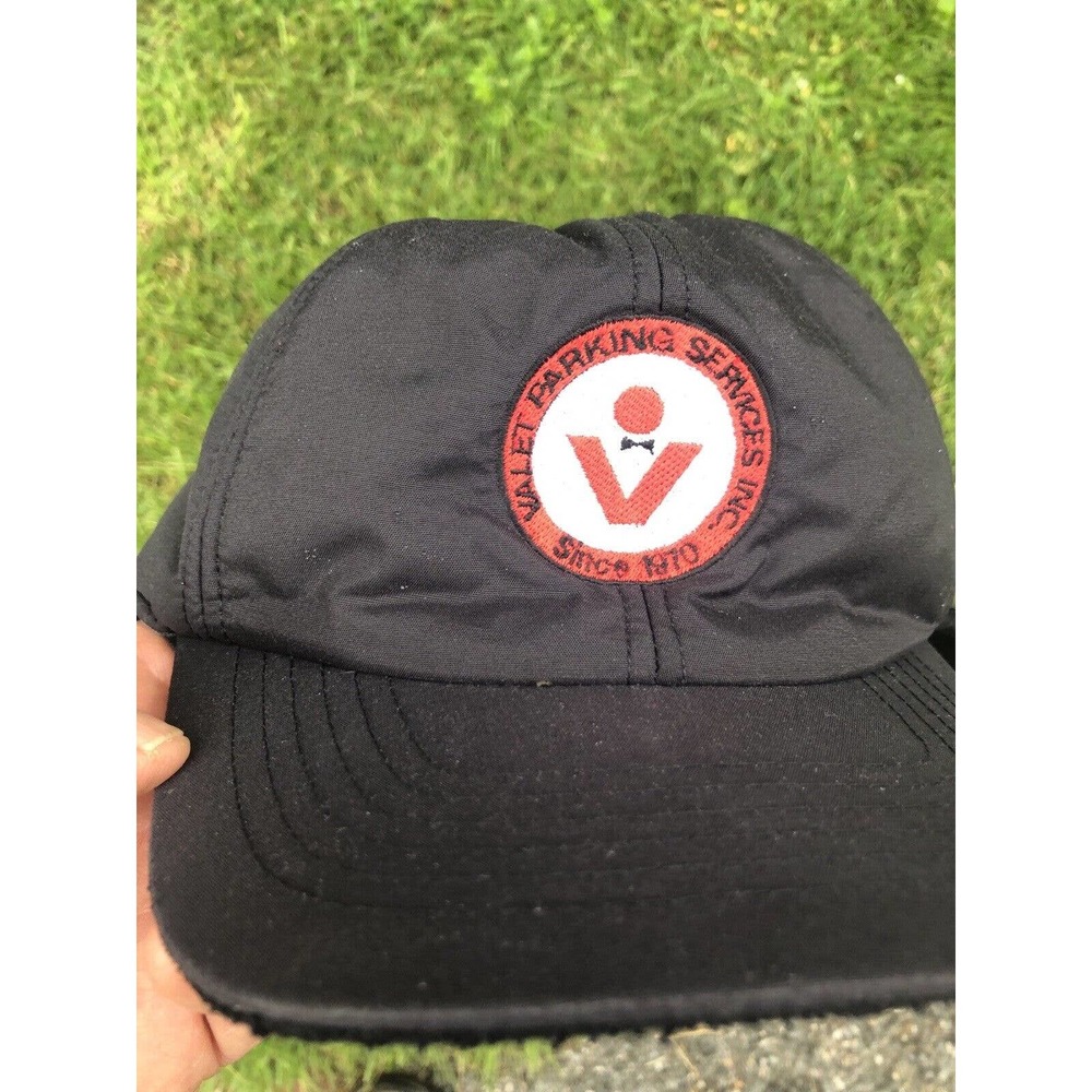 Vintage VALET PARKING SERVICES THERMAL SNAPBACK TRUCKER HAT EAR FLAPS
